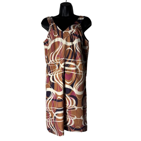 Banana Republic Dresses & Skirts - Banana Republic Womens Sleeveless Multicolor Swirl Print Dress Size 6